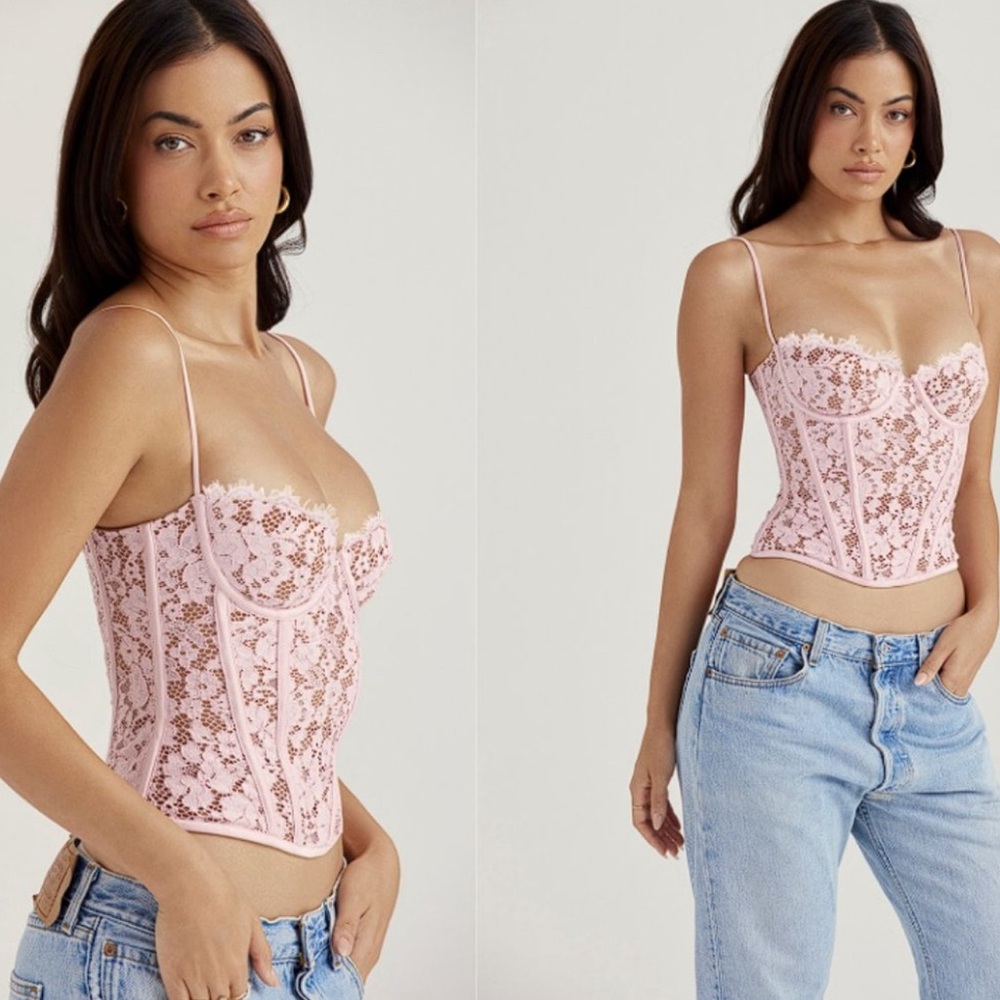 House Of Cb MILA
ROSE LACE UNDERWIRED CORSET